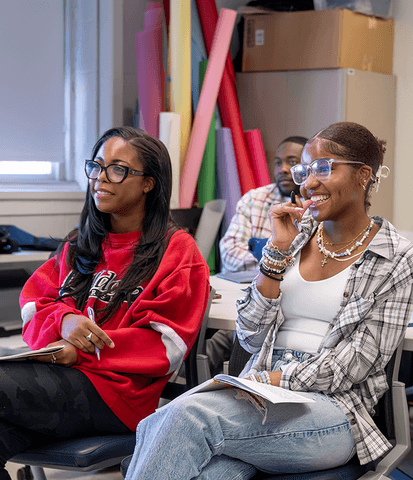 students in class enjoying a lecture